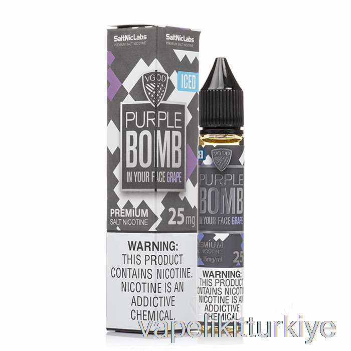 Vape Elektronik Sigara Buzlu Mor Bomba - Vgod Tuzları - 30ml 50mg